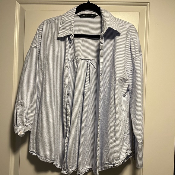 Zara Button Down Striped Shirt - Picture 1 of 3
